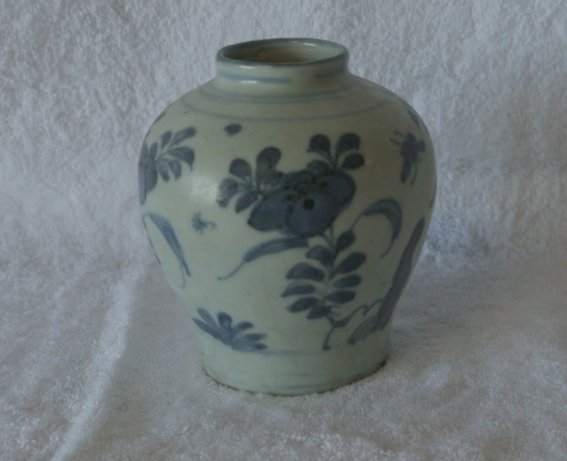 小壺　中国陶磁器　青花　青華 青華小壺(明時代） | Web 悠果堂美術館