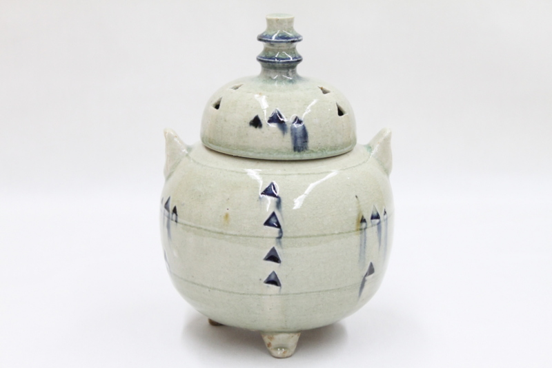 灰釉刻文香炉 | Web 悠果堂美術館
